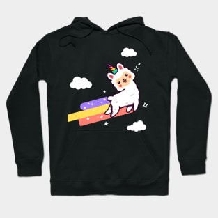 Lamacorn Alpaca Unicorn Funny Llama Rainbow Hoodie